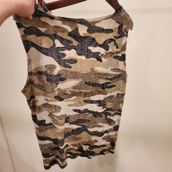 Distressed faded camo print tank - Picture 7 of 10